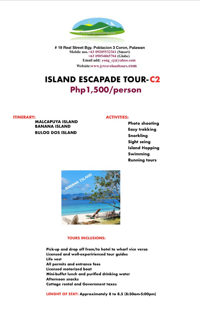 Tour A (Helicopter Island)