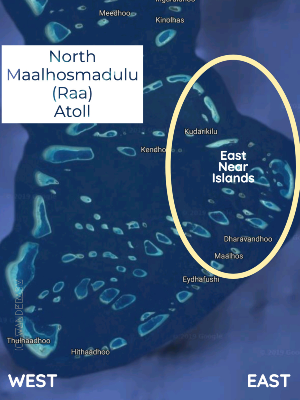 Map of Maalhosmadulu (Raa) Atoll