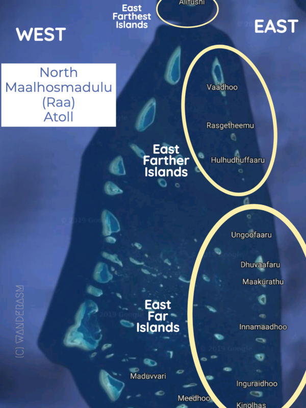 Map of Maalhosmadulu (Raa) Atoll